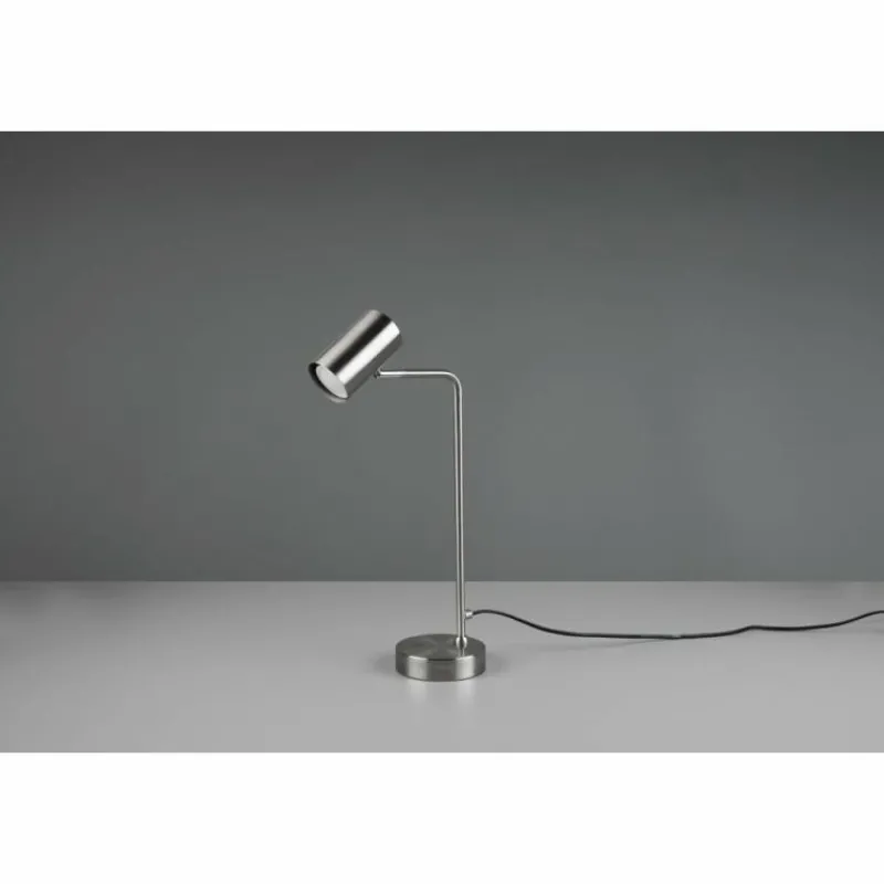 Luminaires Trio Lampe de table Trio Marley Nickel mat, 1 lumière* Lampes À Poser