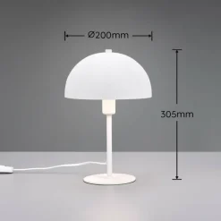 Luminaires Trio Lampe de table Trio Nola Blanc, 1 lumière* Lampes À Poser