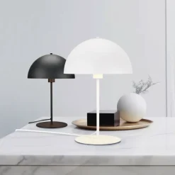 Lampes Dorées-Luminaires Trio Lampe de table Trio Nola Noir, 1 lumière