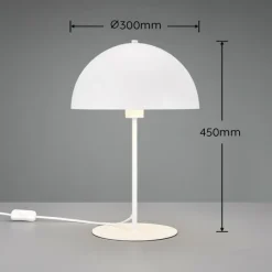 Luminaires Trio Lampe de table Trio Nola Blanc, 1 lumière* Lampes À Poser