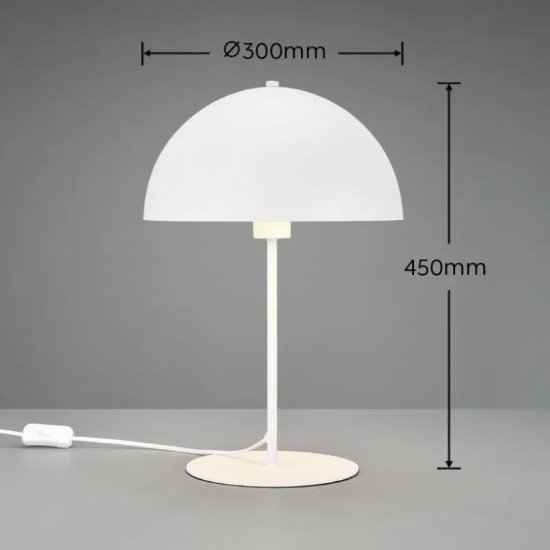 Luminaires Trio Lampe de table Trio Nola Blanc, 1 lumière* Lampes À Poser