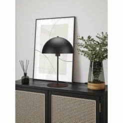 Lampes Dorées-Luminaires Trio Lampe de table Trio Nola Noir, 1 lumière