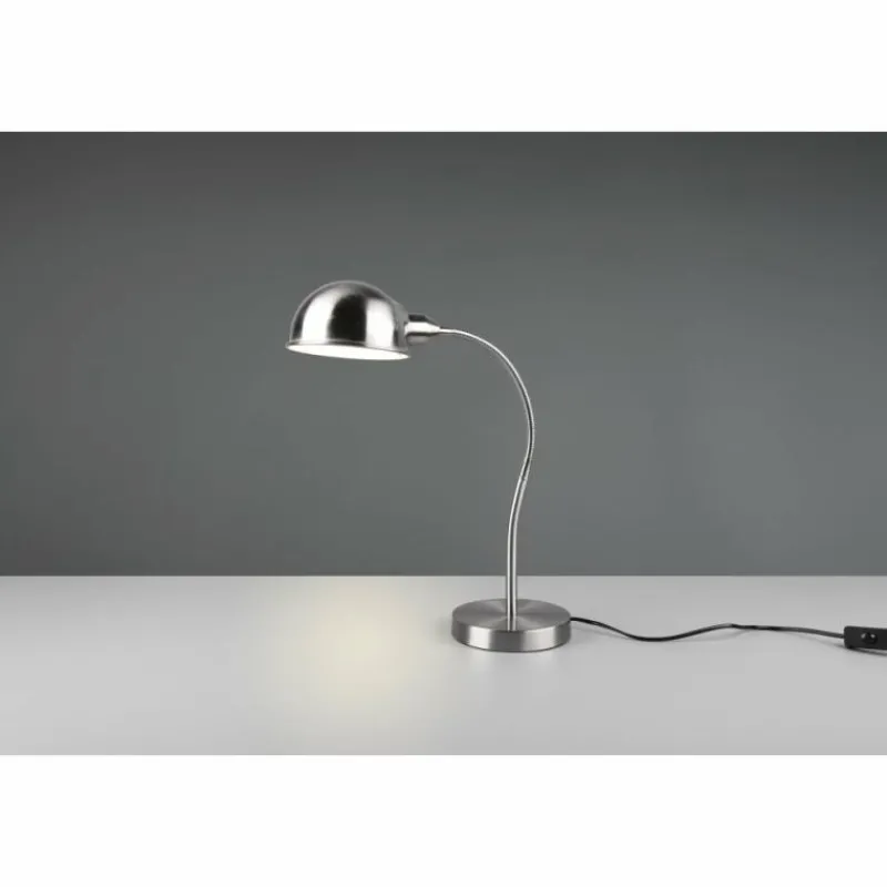 Luminaires Trio Lampe de table Trio Perry Nickel mat, 1 lumière* Lampes À Poser