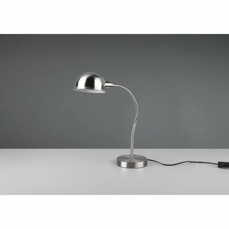 Luminaires Trio Lampe de table Trio Perry Nickel mat, 1 lumière* Lampes À Poser