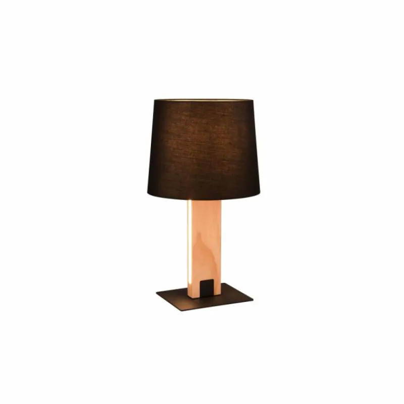 Lampes En Tissu-Luminaires Trio Lampe de table Trio RAHUL Noir, 2 lumières