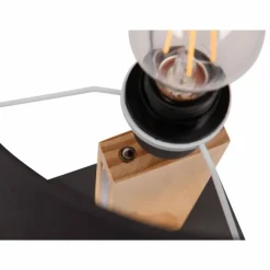 Lampes En Tissu-Luminaires Trio Lampe de table Trio RAHUL Noir, 2 lumières