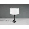 Lampes En Tissu-Luminaires Trio Lampe de table Trio Sabia Noir, 1 lumière