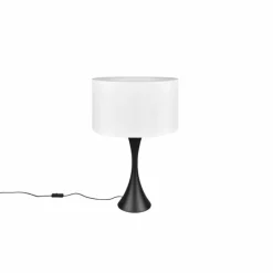 Lampes En Tissu-Luminaires Trio Lampe de table Trio Sabia Noir, 1 lumière
