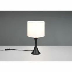 Lampes En Tissu-Luminaires Trio Lampe de table Trio Sabia Noir, 1 lumière
