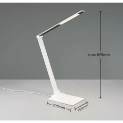 Luminaires Trio Lampe de table Trio TRAVIS LED Blanc, 1 lumière* Éclairage Led