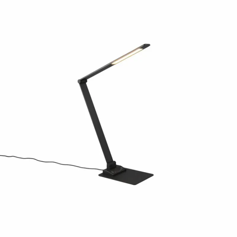 Luminaires Trio Lampe de table Trio TRAVIS LED Noir, 1 lumière* Éclairage Led