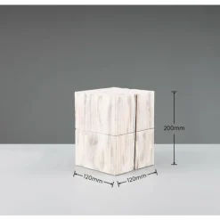 Lampes En Bois-Luminaires Trio Lampe de table Trio TREASURE LED Blanc, 1 lumière