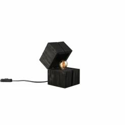 Lampes En Bois-Luminaires Trio Lampe de table Trio TREASURE LED Noir, 1 lumière