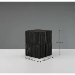 Lampes En Bois-Luminaires Trio Lampe de table Trio TREASURE LED Noir, 1 lumière