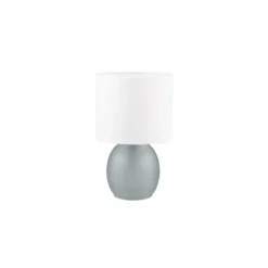Luminaires Trio Lampe de table Trio VELA Gris, 1 lumière