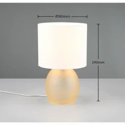 Luminaires Trio Lampe de table Trio VELA Brun doré, 1 lumière