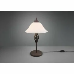 Luminaires Trio Lampe de table Trio-Leuchten Rustica Rouille, 2 lumières