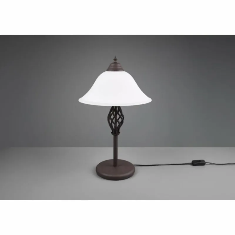 Luminaires Trio Lampe de table Trio-Leuchten Rustica Rouille, 2 lumières
