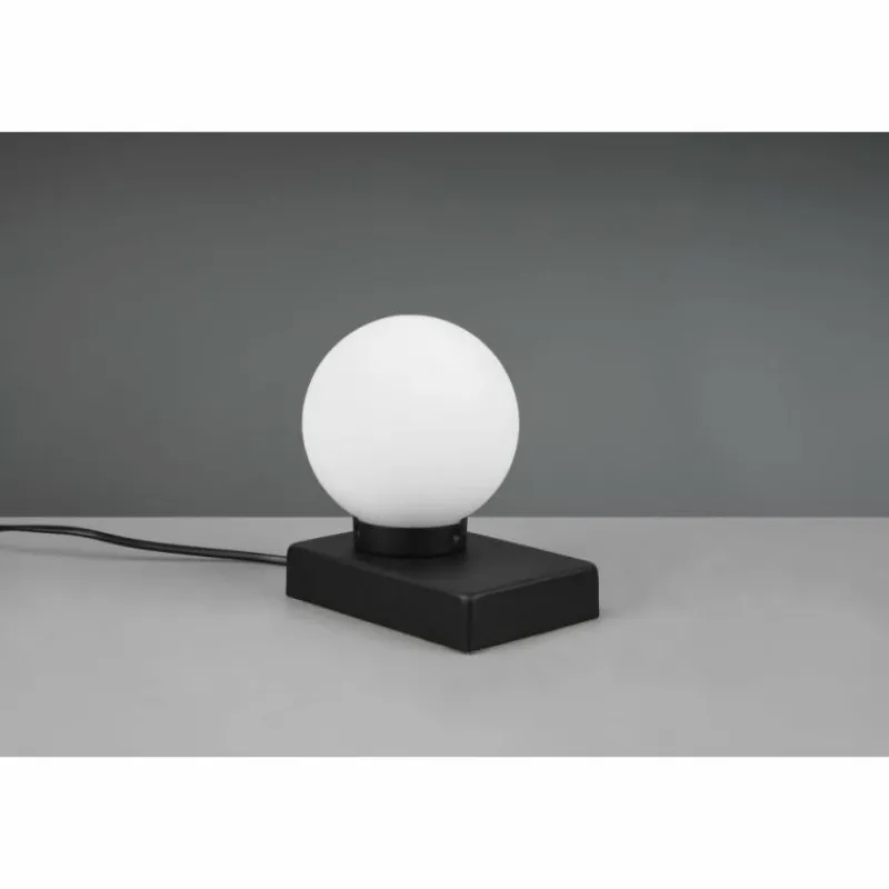 Luminaires Trio Lampe de table Trio-Leuchten Davi Noir, 1 lumière