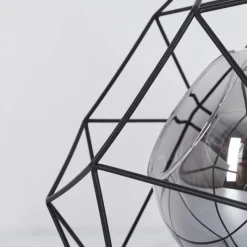 Suspension Verre Fumé-hofstein Lampe de table Uarau Noir, 1 lumière