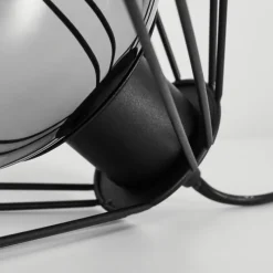 Suspension Verre Fumé-hofstein Lampe de table Uarau Noir, 1 lumière