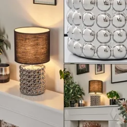 Lampes En Tissu-hofstein Lampe de table Varam Chrome, 1 lumière