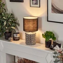 Lampes En Tissu-hofstein Lampe de table Varam Chrome, 1 lumière