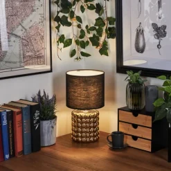 Lampes En Tissu-hofstein Lampe de table Varam Or, 1 lumière