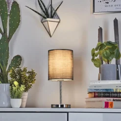 Lampes En Tissu-hofstein Lampe de table Varmo Chrome, 1 lumière