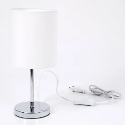 Lampes En Tissu-hofstein Lampe de table Varmo Chrome, 1 lumière