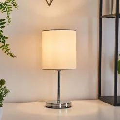 Lampes En Tissu-hofstein Lampe de table Varmo Chrome, 1 lumière