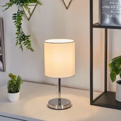 Lampes En Tissu-hofstein Lampe de table Varmo Chrome, 1 lumière