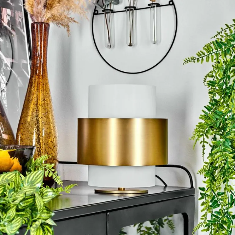 hofstein Lampe de table Vegreville Laiton, 1 lumière