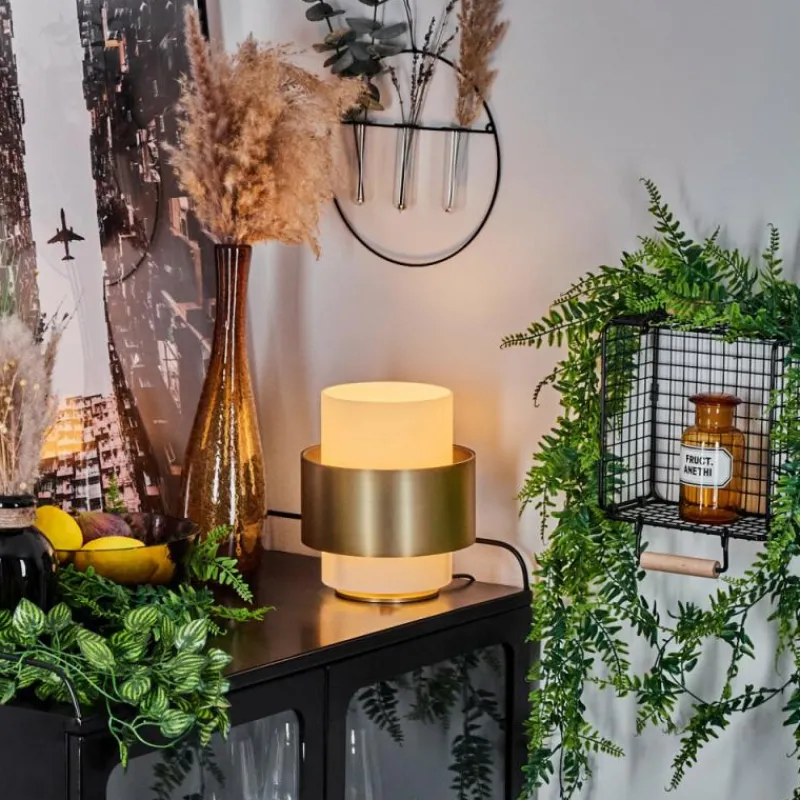 hofstein Lampe de table Vegreville Laiton, 1 lumière