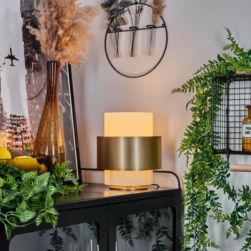 hofstein Lampe de table Vegreville Laiton, 1 lumière