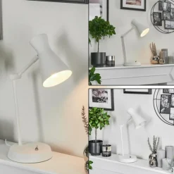 Luminaires Scandinaves-hofstein Lampe de table Vijes Blanc, 1 lumière