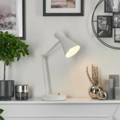 Luminaires Scandinaves-hofstein Lampe de table Vijes Blanc, 1 lumière