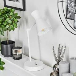 Luminaires Scandinaves-hofstein Lampe de table Vijes Blanc, 1 lumière