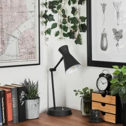 Luminaires Scandinaves-hofstein Lampe de table Vijes Noir, 1 lumière