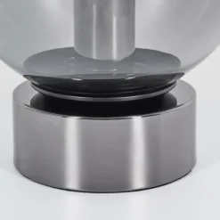 Suspension Verre Fumé-hofstein Lampe de table Vilmar Chrome, 1 lumière