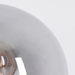 Suspension Verre Fumé-hofstein Lampe de table Vilmar Chrome, 1 lumière