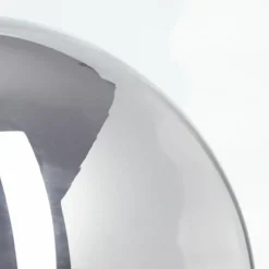Suspension Verre Fumé-hofstein Lampe de table Vilmar Chrome, 1 lumière