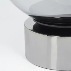 Suspension Verre Fumé-hofstein Lampe de table Vilmar Chrome, 1 lumière