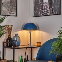 Lampes Dorées-hofstein Lampe de table Vivian Bleu, 1 lumière