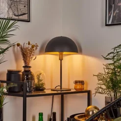 Lampes Dorées-hofstein Lampe de table Vivian Noir, 1 lumière