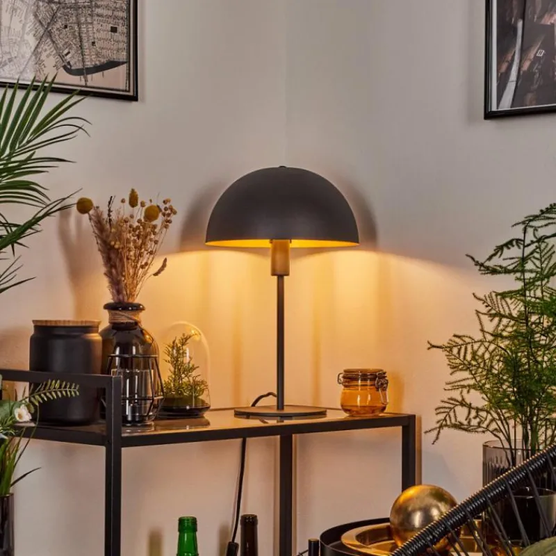 Lampes Dorées-hofstein Lampe de table Vivian Noir, 1 lumière