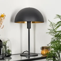 Lampes Dorées-hofstein Lampe de table Vivian Noir, 1 lumière