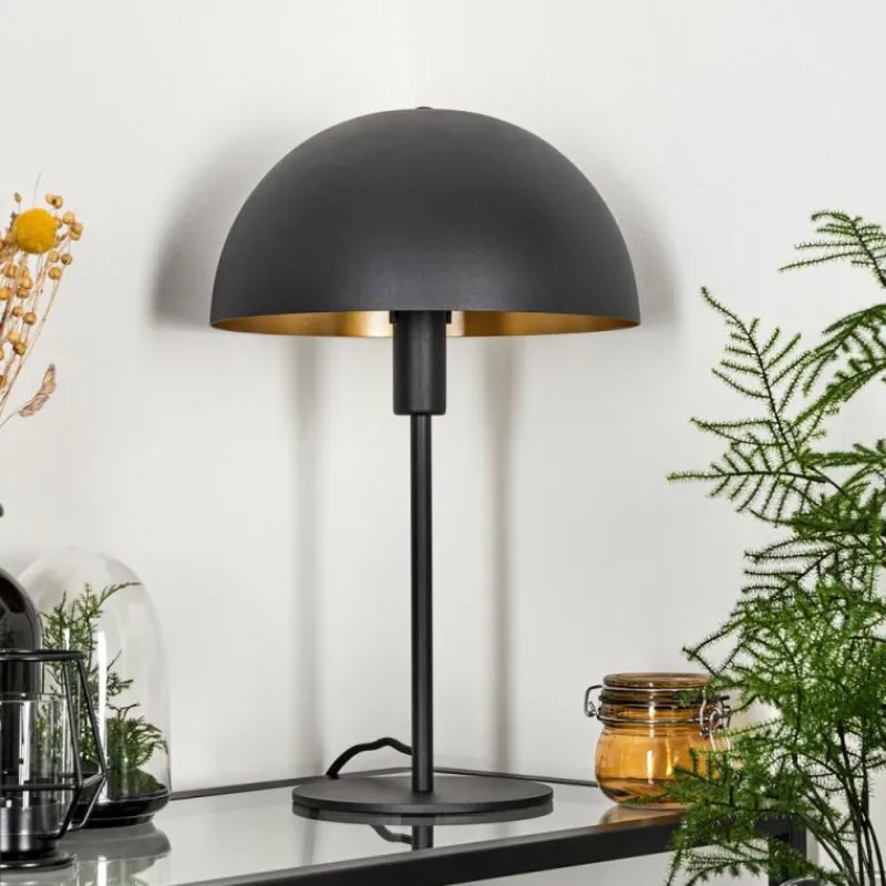 Lampes Dorées-hofstein Lampe de table Vivian Noir, 1 lumière