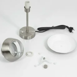 hofstein Lampe de table Wacissa Nickel mat, 1 lumière