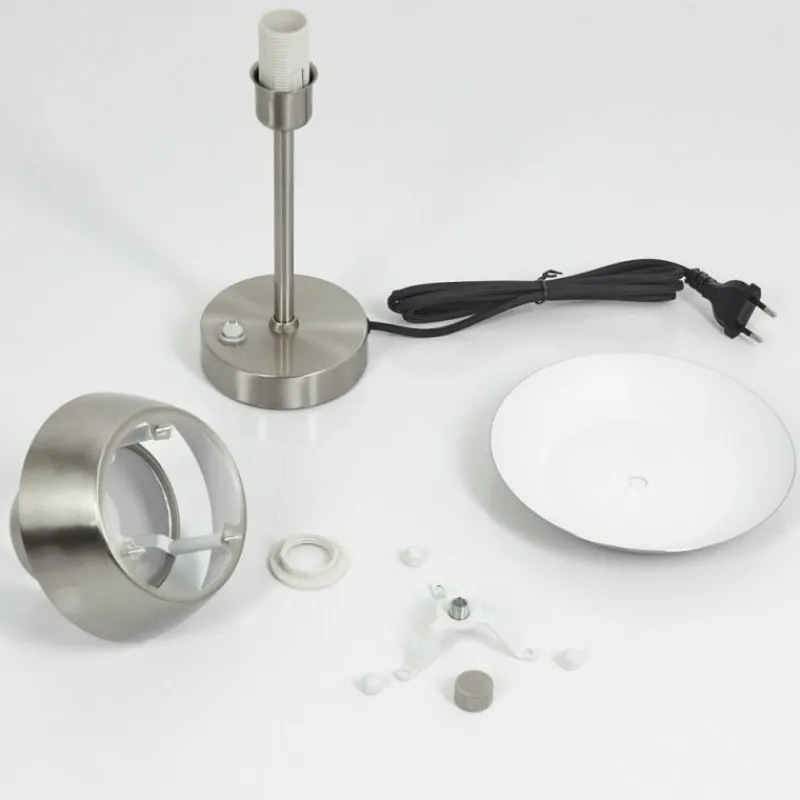 hofstein Lampe de table Wacissa Nickel mat, 1 lumière